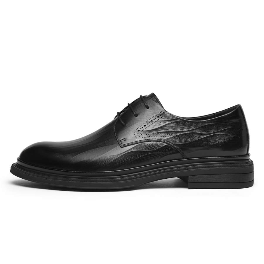 VOLO Dress Shoes Men's Low Top Black/Khaki Brown