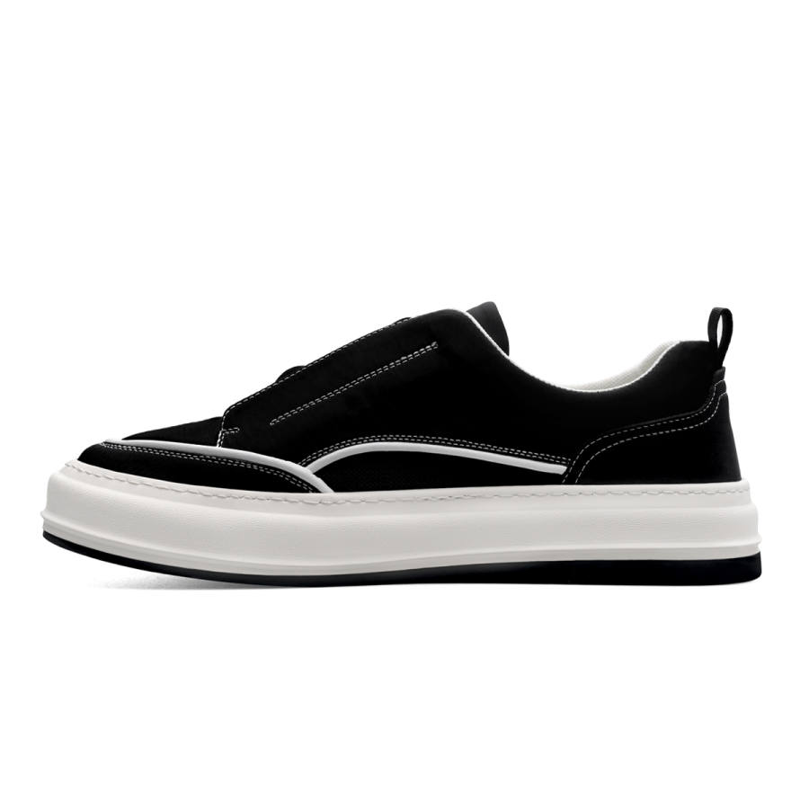 D:FUSE SCANDINAVIA D FUSE SCANDINAVIA Fabric Slip Resistant Abrasion Resistant Low top Skateboard Shoes Men's Black