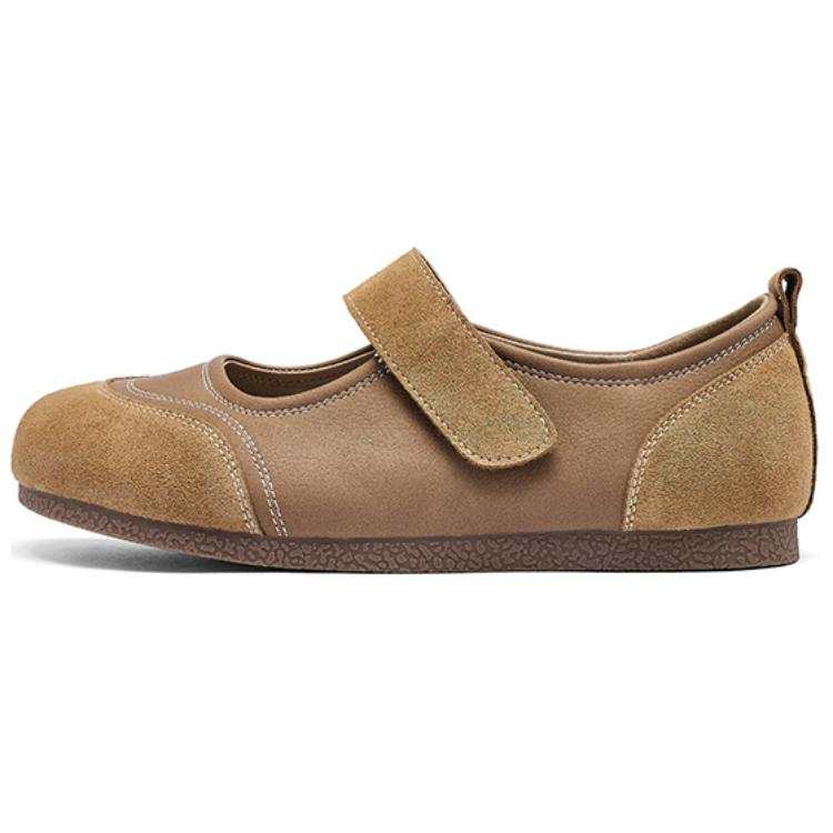 AGSDON Cow Suede Mary Jane Shoes Women's