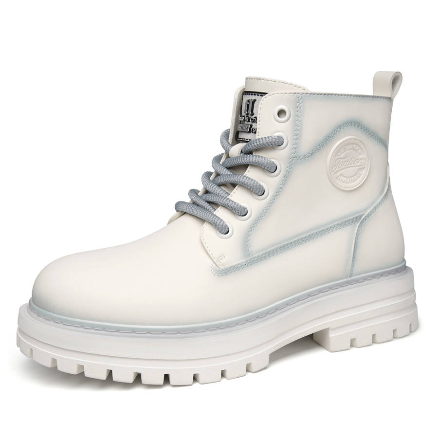 Tonlion Winter Fleece Lined Thermal, Mid Top Trendy Fashion, Invisible Hidden Wedge Ankle Boots 11.5cm Combat Boots