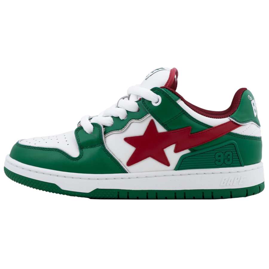 A BATHING APE SK8 Low top Skateboard Shoes Unisex Green