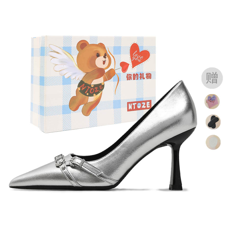 NTOZE Pu Slim Heel High Heels Women's
