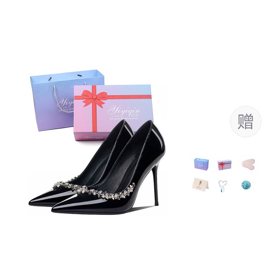 YIYIQIN Slim Heel High Heels Women's Gift Box Set
