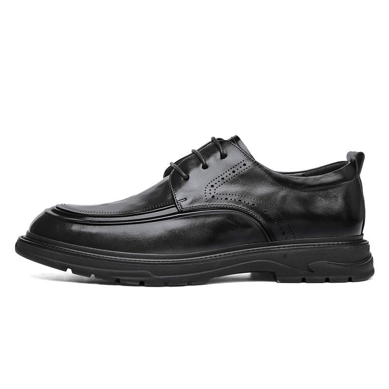 SEPTWOLVES Top Grain Cow Leather Dress Shoes Men's Black