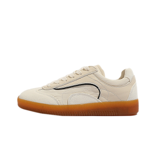 HEIPA Cow Suede Low top Skateboard Shoes Women's Beige
