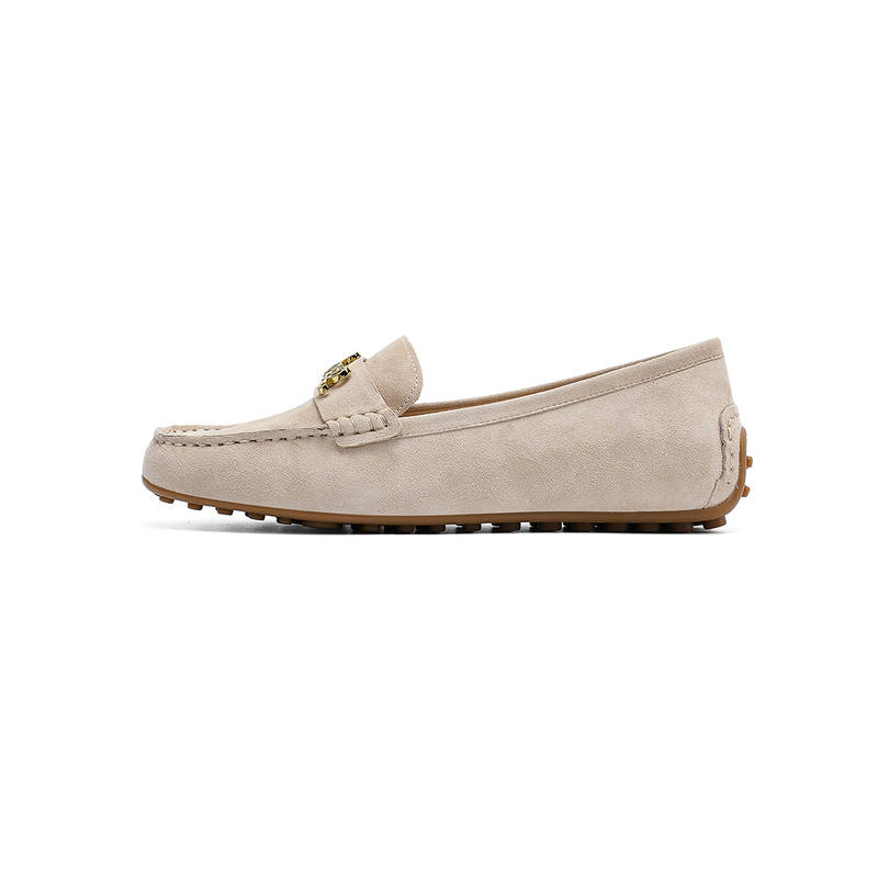 HARSON Gommino Loafers Women's Apricot/Brown