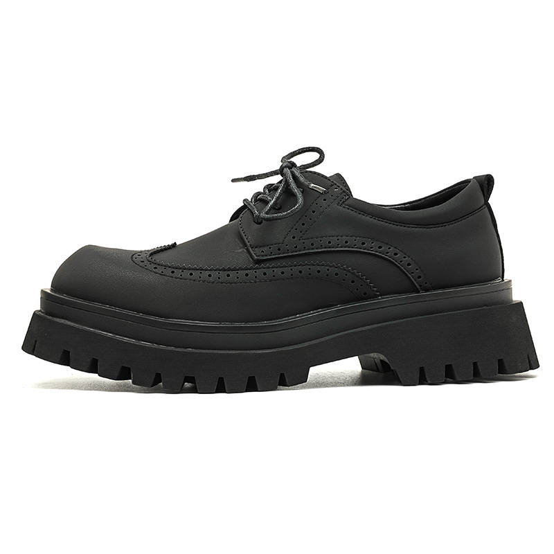 LUOMAIKE Microfiber Leather Casual Shoes Men's Black