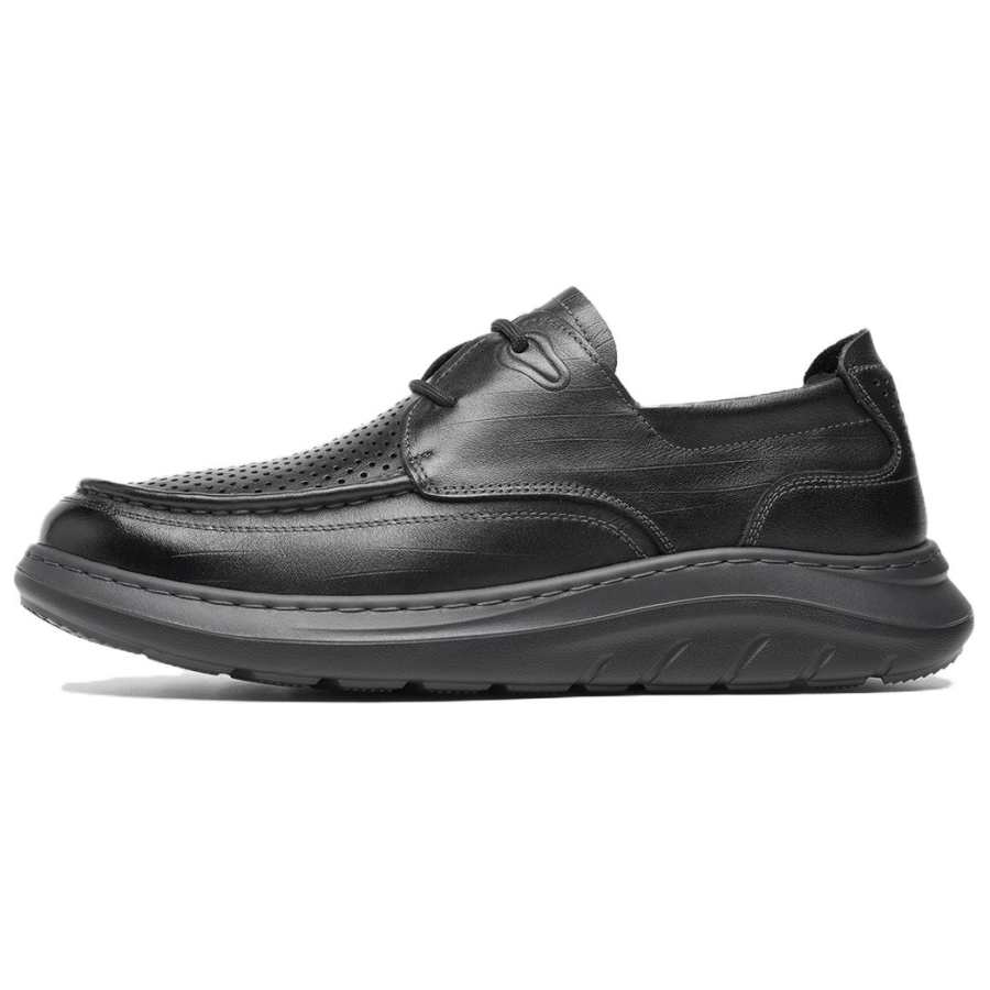 C°BANNER Cow Leather Casual Shoes Men's Black
