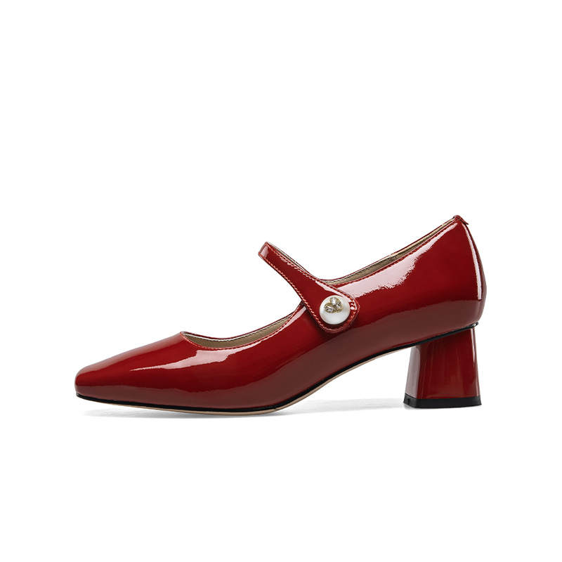 KANGNAI Cow Leather Mary Jane Shoes Women's