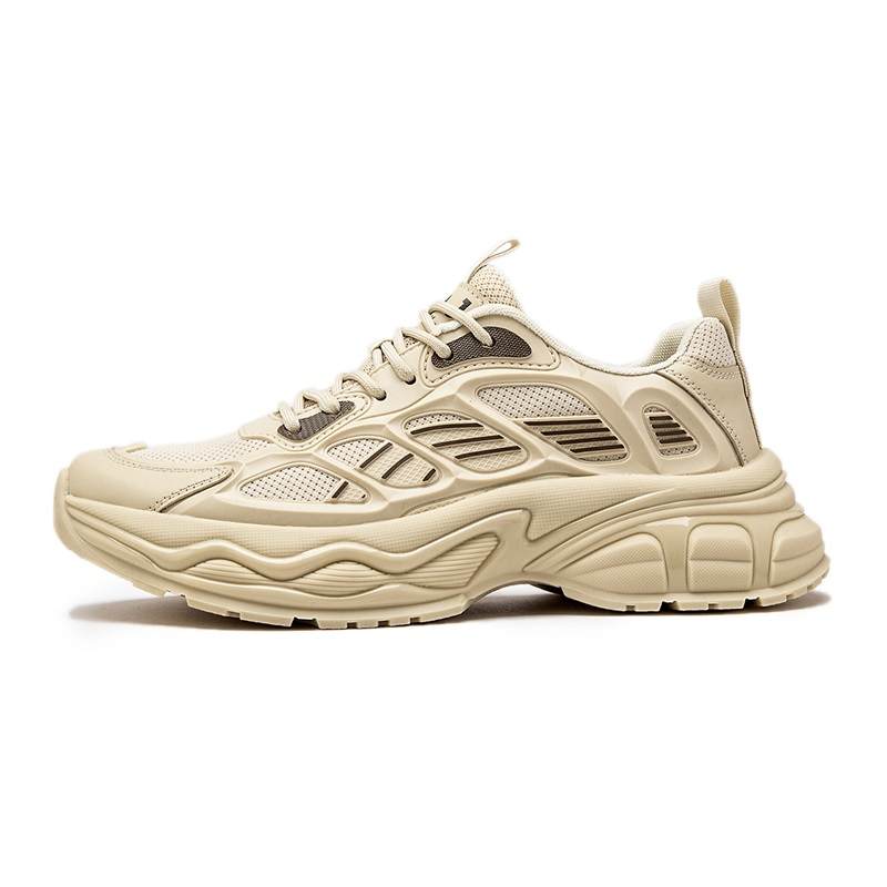 JOSINY PU, Textile, Synthetic Leather Cushioning Slip Resistant Breathable Height Increasing Low top Chunky Sneakers