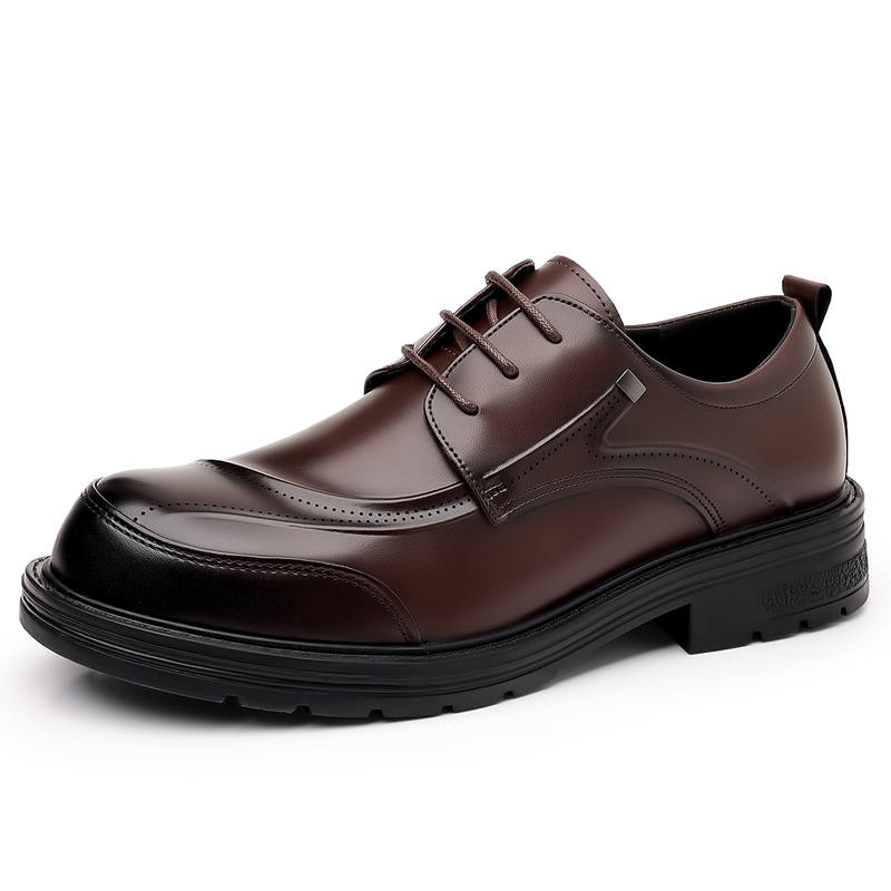 CITONGXIANSHENG Microfiber Leather Casual Shoes Men's Brown
