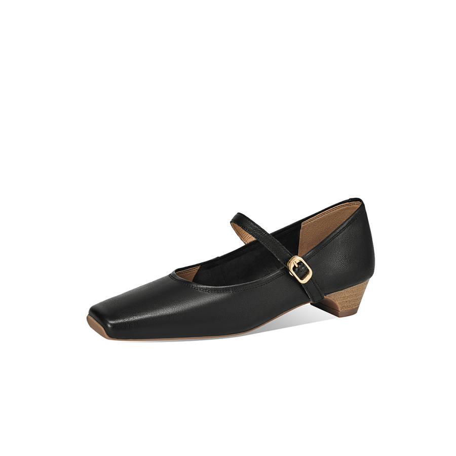 BOERDIQI Sheepskin Mary Jane Shoes Women's