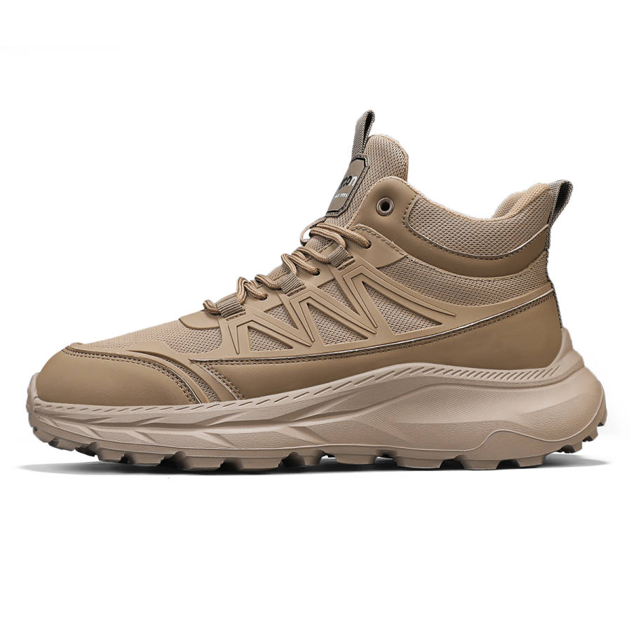 YEARCON Textile, Synthetic Leather High top Casual Shoes Men's