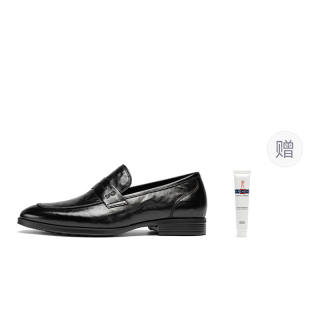 ROBERTA DI CAMERINO Cow Leather Casual Loafers Men's Black