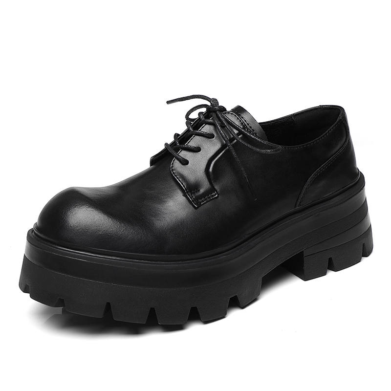 KACHILANG Synthetic Leather Casual Shoes Men's Black