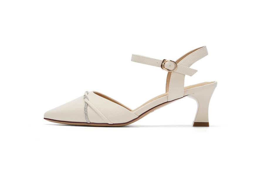 AOKANG High Heels Women's Beige