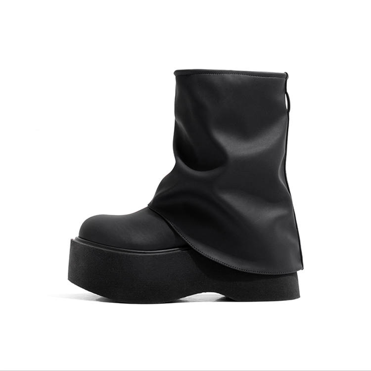 LAOMIAO Ankle Boots 8cm Women's Black