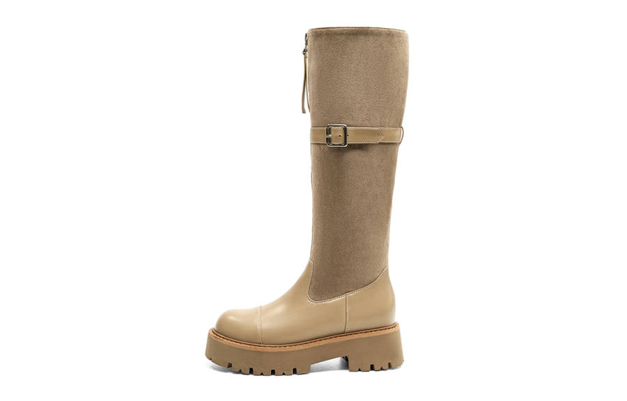 EBLAN EBLAN Knee high Boots Women's Ecru