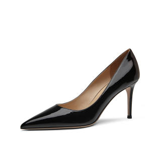 GABPIHLA HEURST Patent Leather Slim Heel High Heels Women's Black