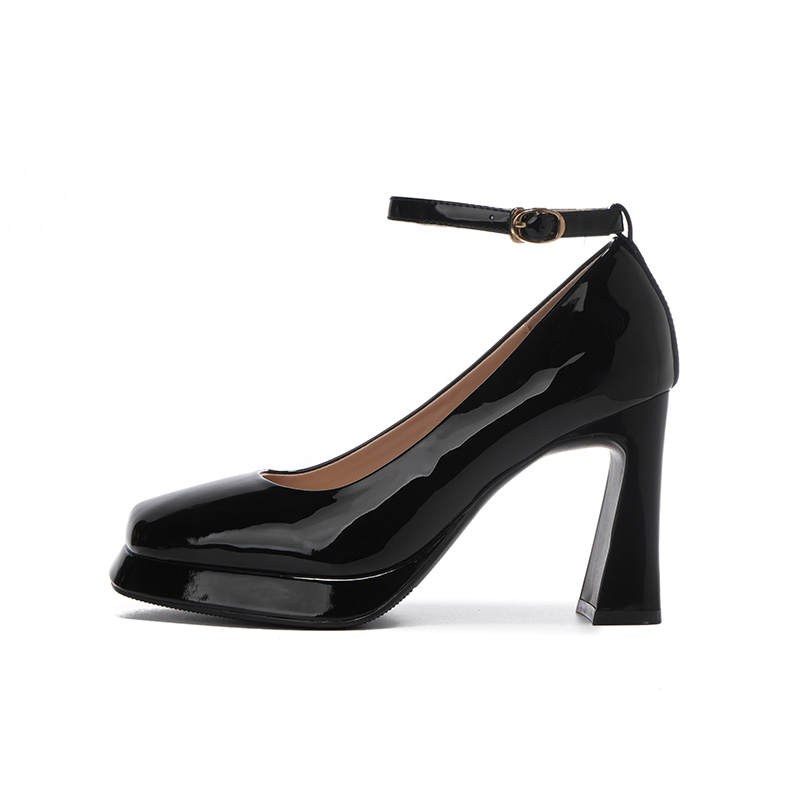 HKCP Patent Leather High Heels Women's