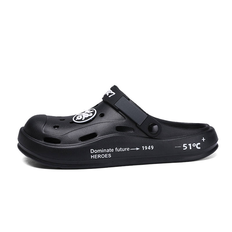 YINGLUNQISHI EVA Clogs Men's Black