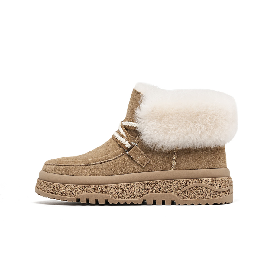 EBLAN EBLAN Snow Boots Women's Camel