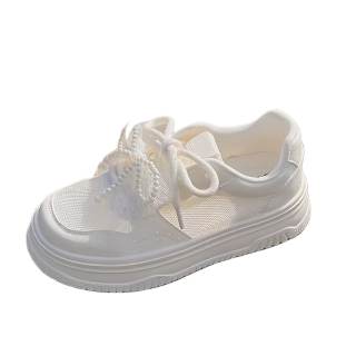 CPXO Synthetic Leather Coverage Low top Skateboard Shoes Women's Ecru