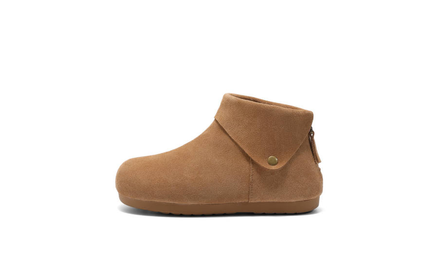 BELLE Scarf, Thermal Fuzzy Fleece Lined Vintage Fully Enclosed Fashion Versatile, Casual Comfortable Ankle Boots 1.5cm