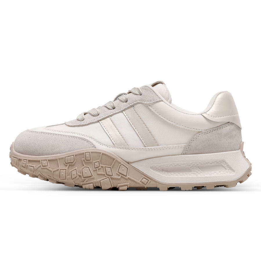 C°BANNER Pigskin, Textile Low top Casual Shoes Women's Beige