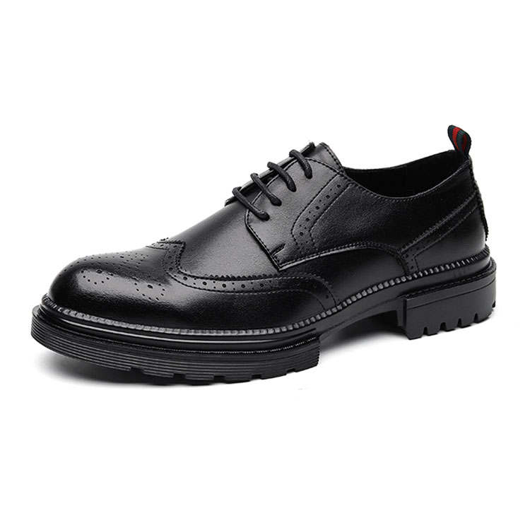 KAQIAODI Microfiber Leather Casual Shoes Men's Black