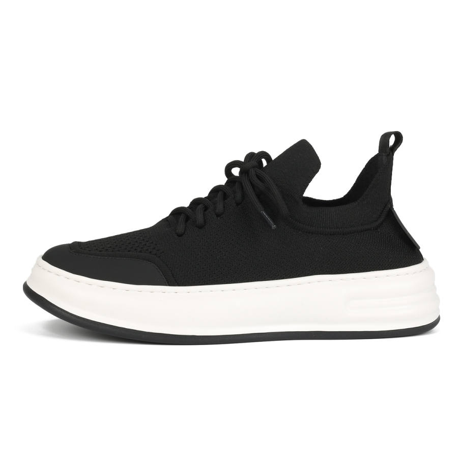 TIEKE Breathable Lightweight Rebound Breathable Lightweight Rebound Low top Casual Shoes Men's Black