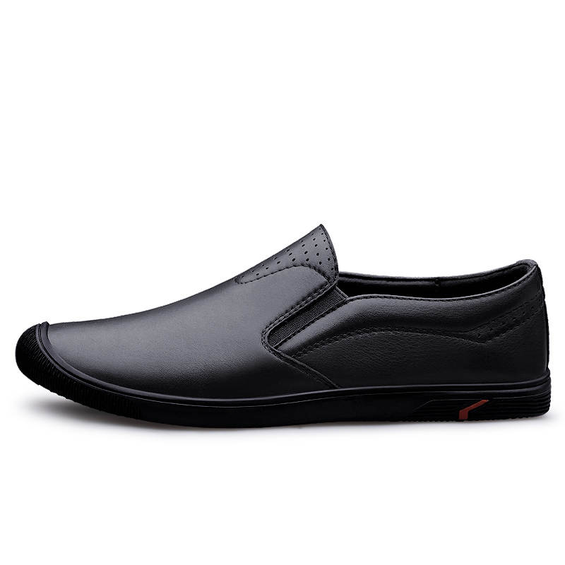 XIMO BULL Casual Leather Shoes Men's Low Top Brown