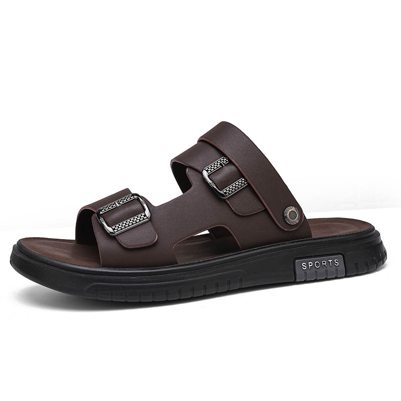 CAOZE CAOZE Beach Sandals Men's Black Brown