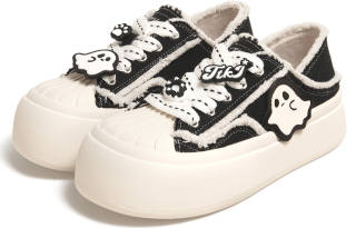TTKJ Individual Design Cute Small Ghost Adjustable Stirrup Large Head Lazy Slip on Height Increasing Slip Resistant