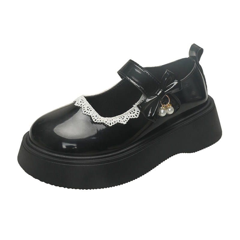 KEMANIKE Synthetic Leather Platform Mary Jane Shoes Women's