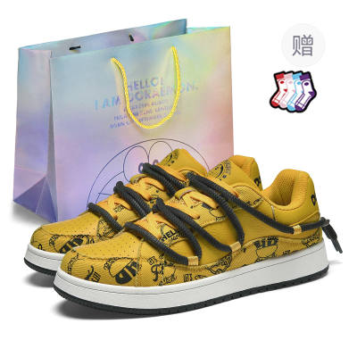 Doraemon DoraemonA Box Limited Edition, Puffy Shoes Low top Skateboard Shoes Unisex