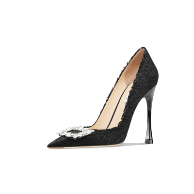 Suyymakk Slim Heel High Heels Women's Black