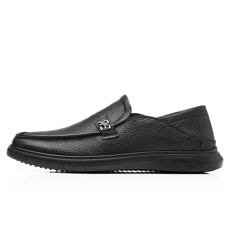 KACHILANG Sheepskin Casual Shoes Men's Black