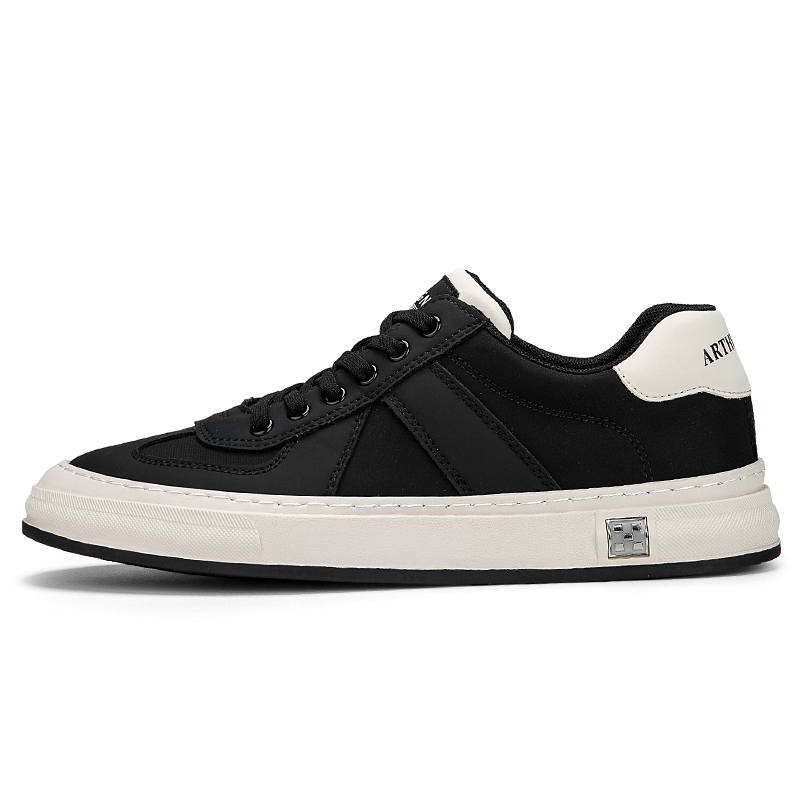 ARTHURBUILL Microfiber Leather Slip Resistant Slip Resistant Low top Skateboard Shoes Unisex