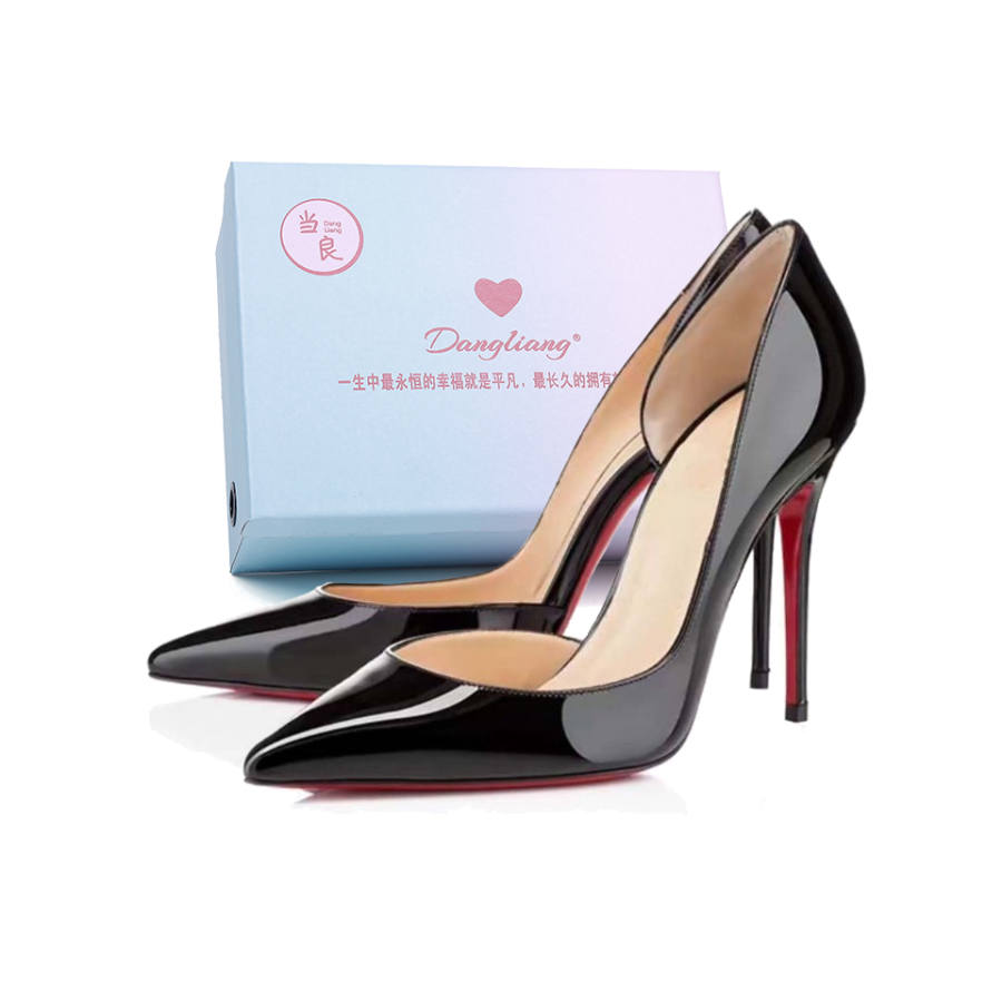 DANGLIANG Pu Slim Heel High Heels Women's