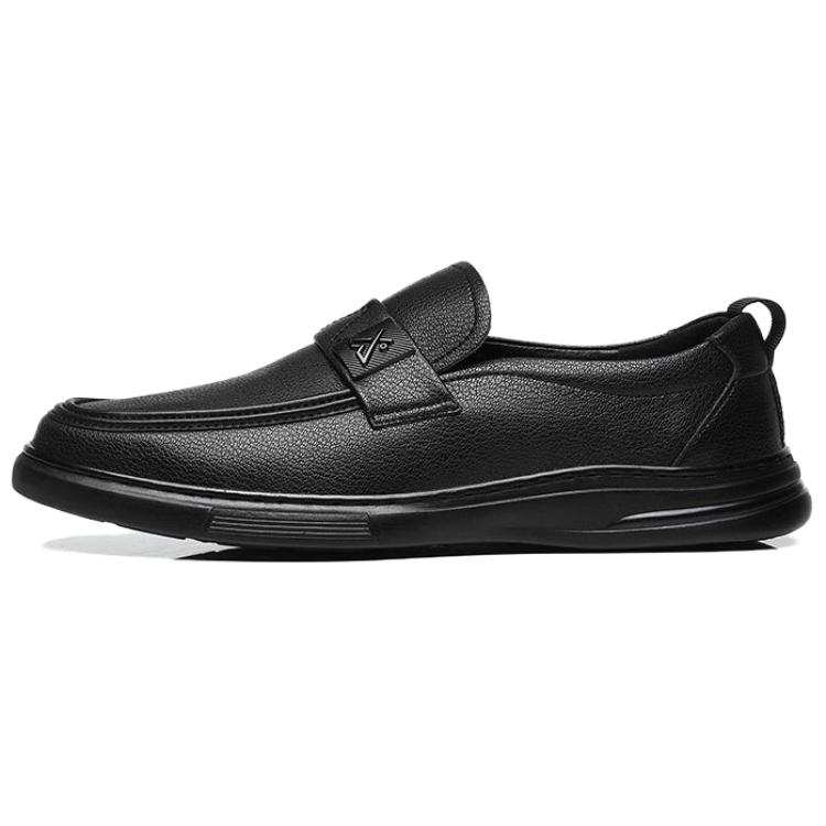 FANKE8°DU Cow Split Leather Casual Shoes Men's Black