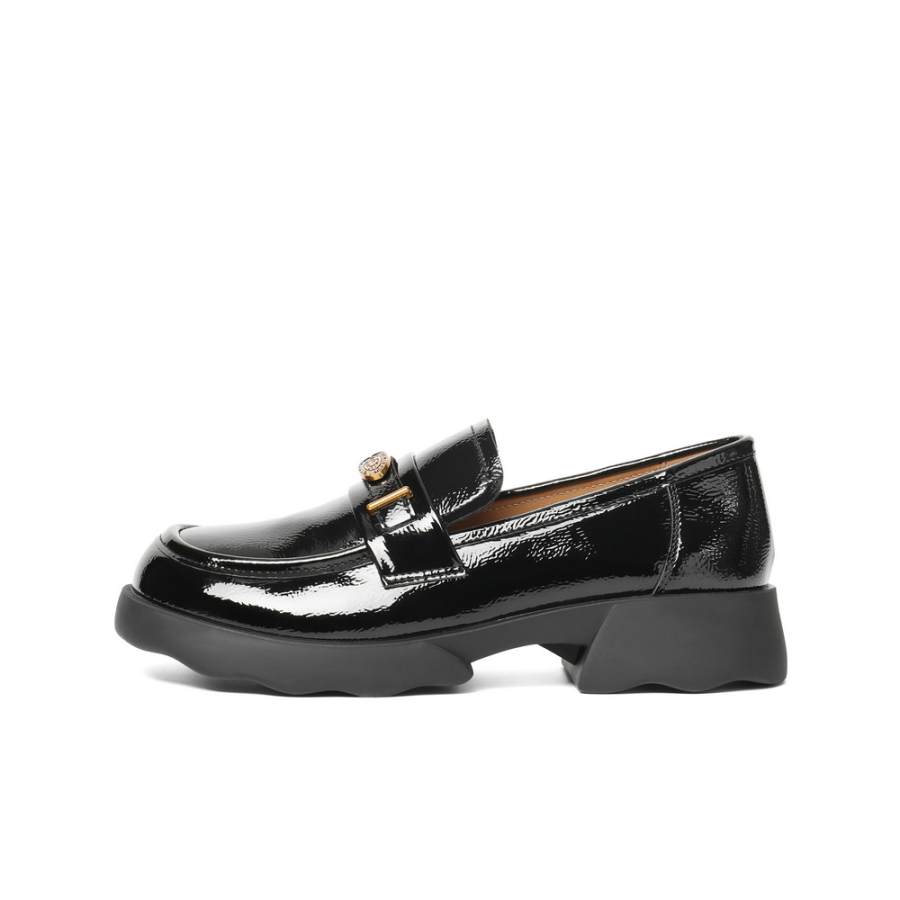 BELLE Loafers Women's Black/Burgundy
