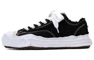 MIHARA YASUHIRO Maison MIHARA YASUHIRO Hank OG Sole Canvas Low Frayed Black