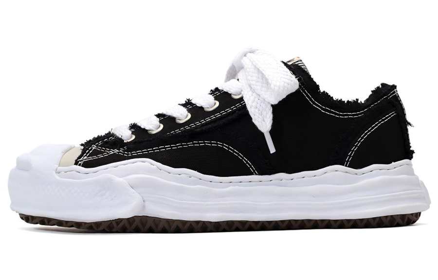 MIHARA YASUHIRO Maison MIHARA YASUHIRO Hank OG Sole Canvas Low Frayed Black