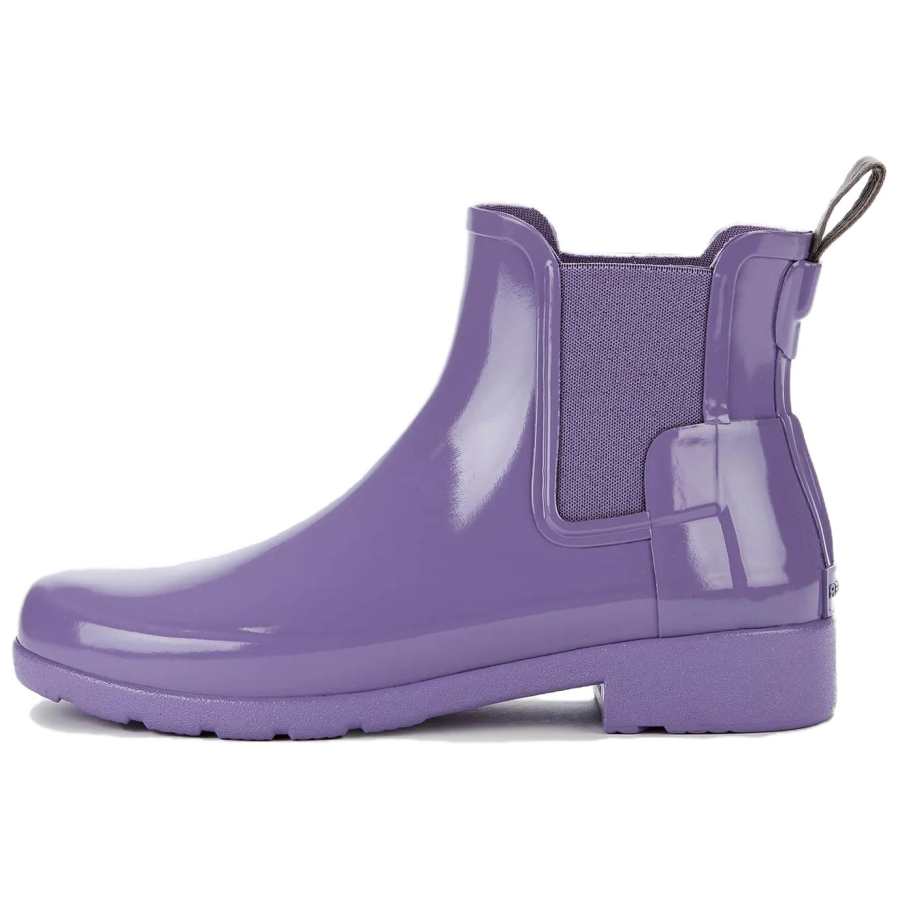 HUNTER HUNTER Short Chelsea Boots Women's Purple
