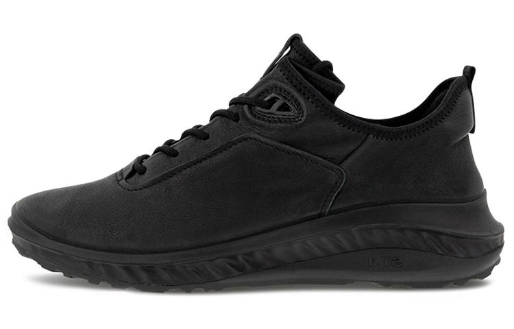 Ecco Fit For Action Cow Leather Low top Casual Shoes Men's Black