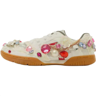 Cdg Girl x Mizuno embellished school sneakers Women's
