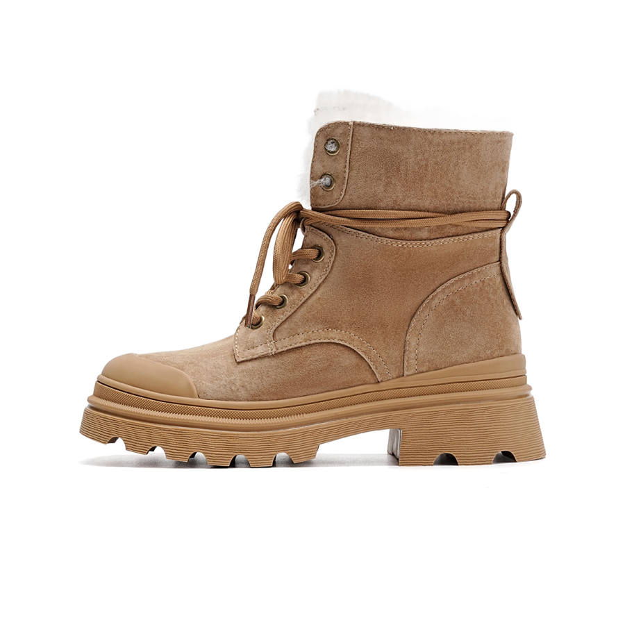 EBLAN EBLAN Combat Boots Women's Yellow