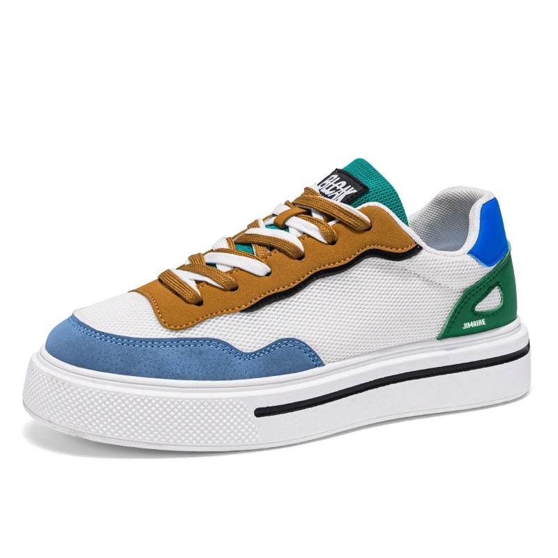 JINMAIWANG Microfiber Leather Low top Skateboard Shoes Men's