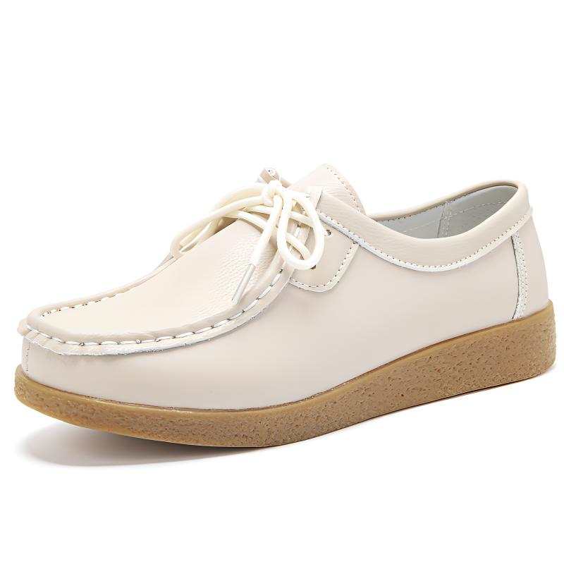 Reivantix Reivanti Microfiber Leather Casual Shoes Women's Beige